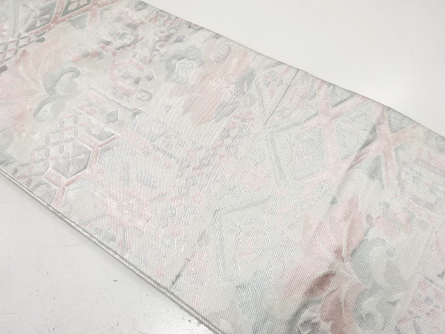 JAPANESE FUKURO OBI / SAGANISHIKI / WOVEN FLOWER CLASSICAL PATTERN